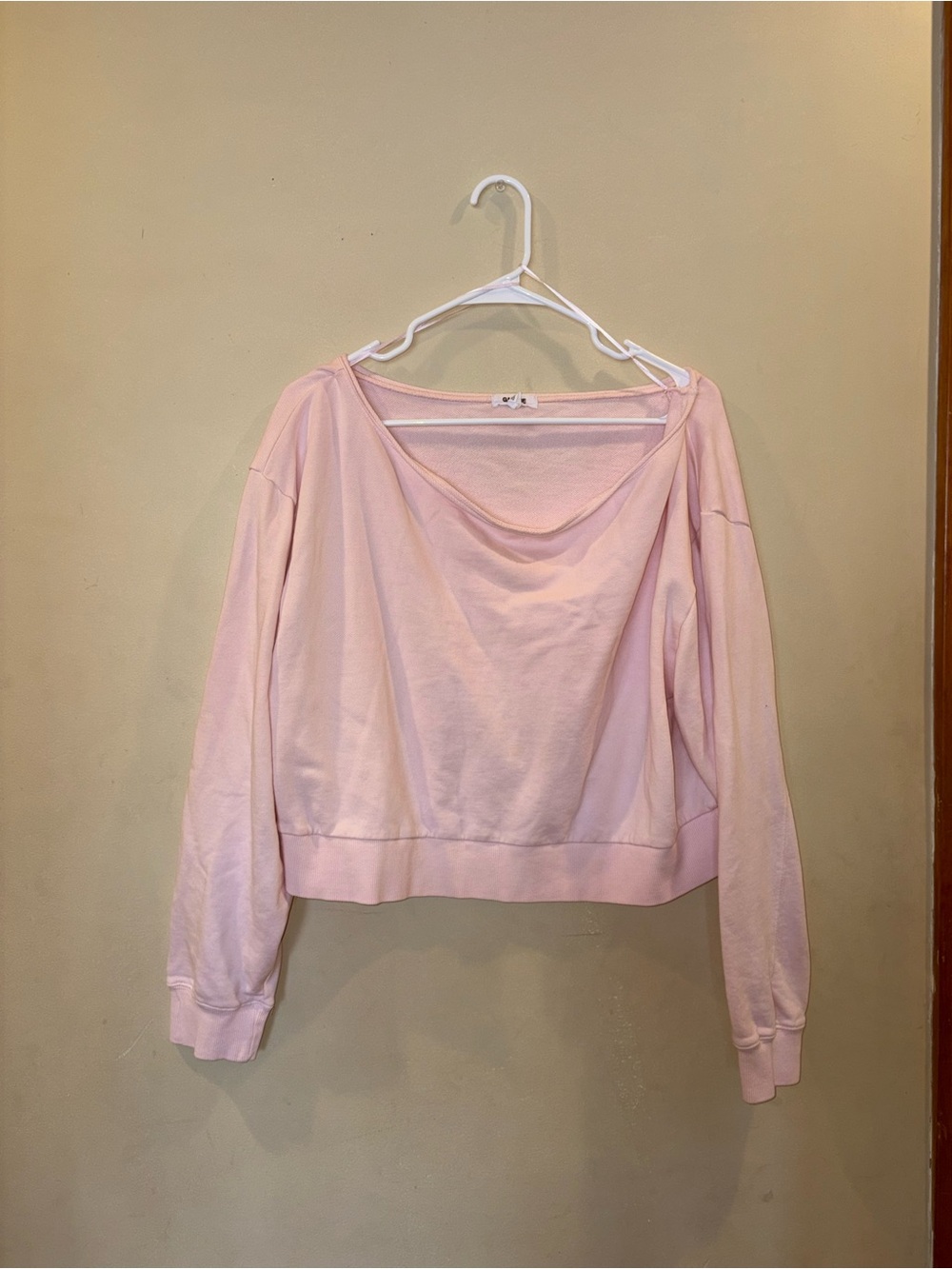garage off the shoulder top